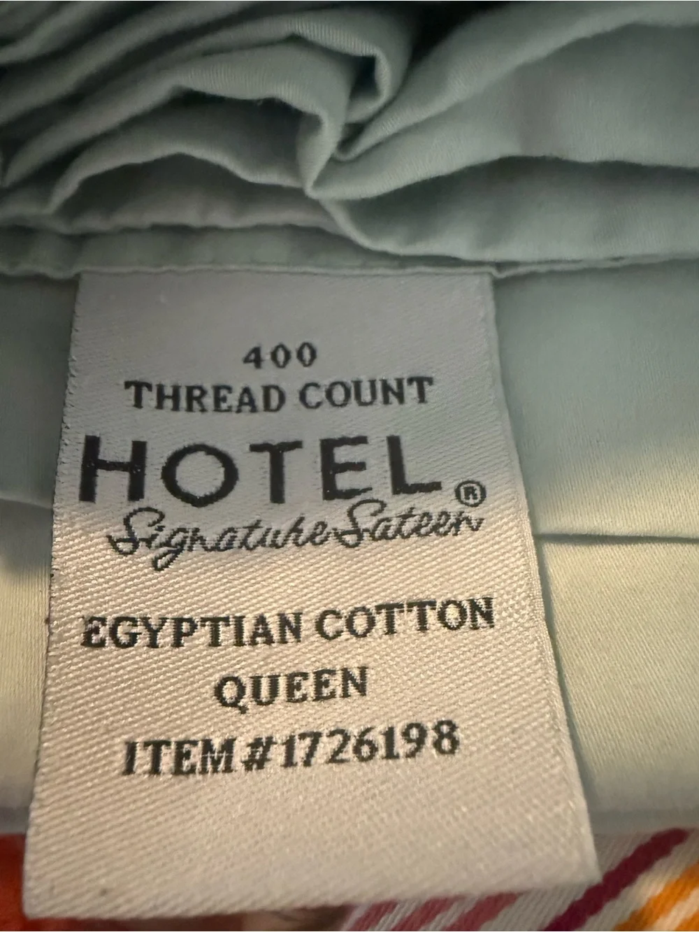 Hotel Collection Flat Sheet Queen W 2 Pillowcases Soft Aqua 400 Ct Egyptian Cott
